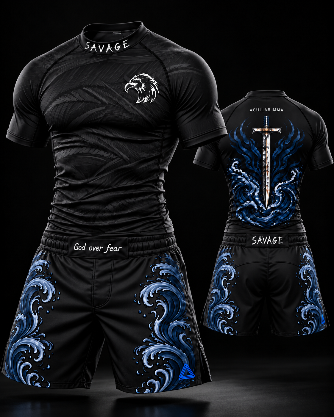 SAVAGE — Set de MMA (rashguard + shorts) | Preventa